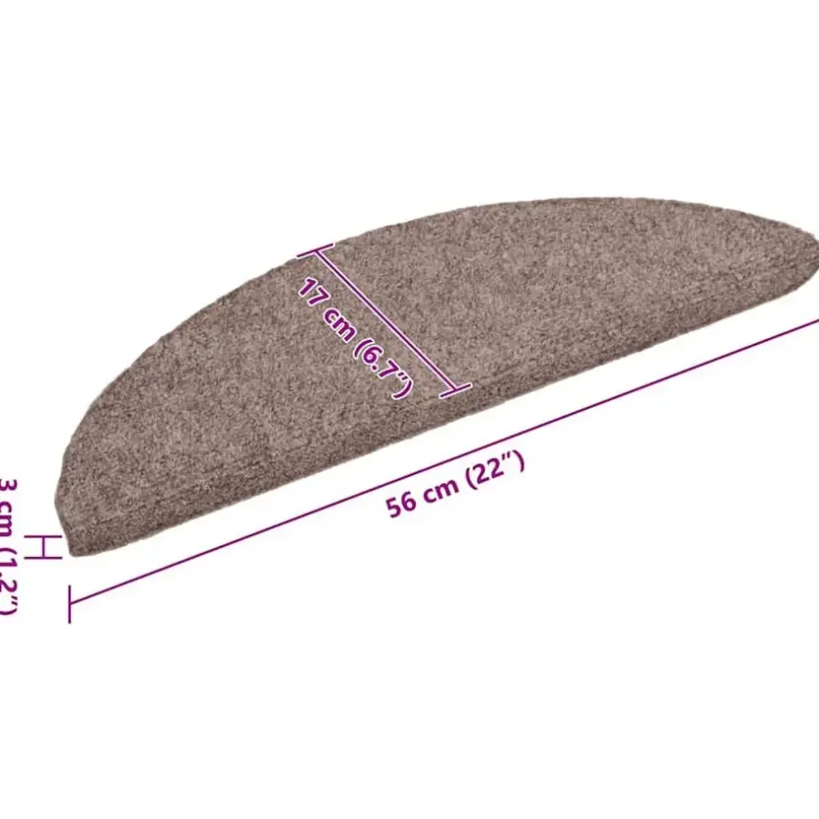 Trapmatten-vidaXL - Trapmat - Bruin - Polypropyleen - 56 x 17 x 3 cm - 10 stuks