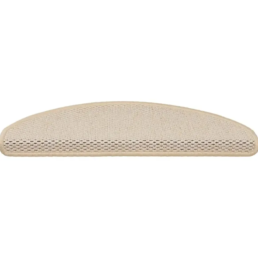 Trapmatten-vidaXL - Trapmat - Crème - Stof - 65 x 21 x 4 cm - 15 stuks
