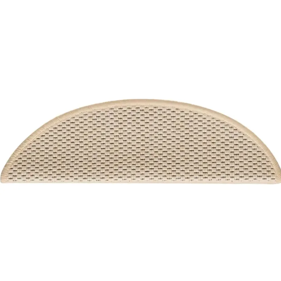 Trapmatten-vidaXL - Trapmat - Crème - Stof - 56 x 17 x 3 cm - 15 stuks