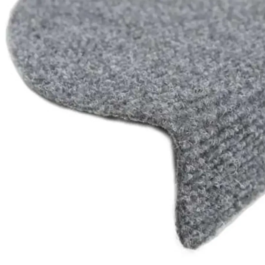 Trapmatten-vidaXL - Trapmat - Grijs - Polypropyleen - 65 x 21 x 4 cm - 15 stuks