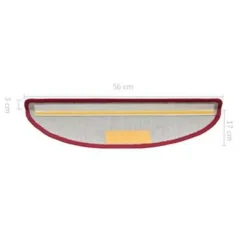 vidaXL - Trapmat - Rood - Polypropyleen