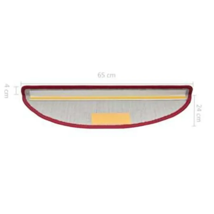 Trapmatten-vidaXL - Trapmat - Rood - Polypropyleen