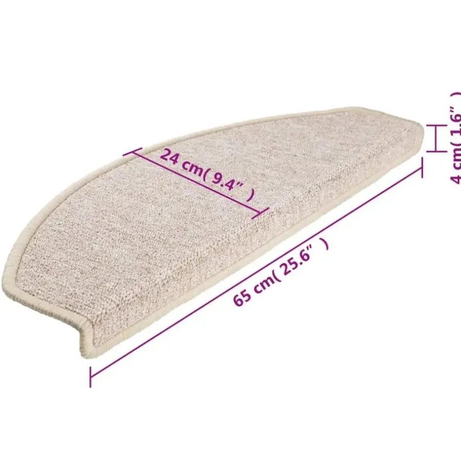vidaXL - Trapmat - Taupe - Polypropyleen