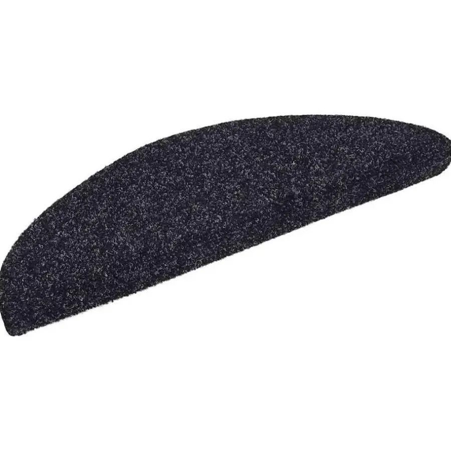 vidaXL - Trapmat - Zwart - Polypropyleen - 56 x 17 x 3 cm - 5 stuks
