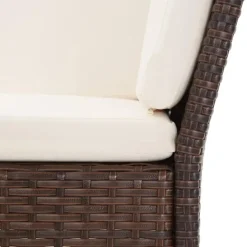 Loungebanken-vidaXL - Tuin Loungeset - Bruin - Poly rattan