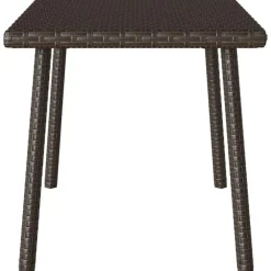 Tuintafels-vidaXL - Tuin Salontafel - Bruin - Poly rattan - 60 x 40 x 37 cm
