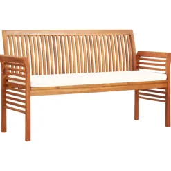 Tuinbanken-vidaXL - Tuinbank - Bruin - Hout - 150 cm