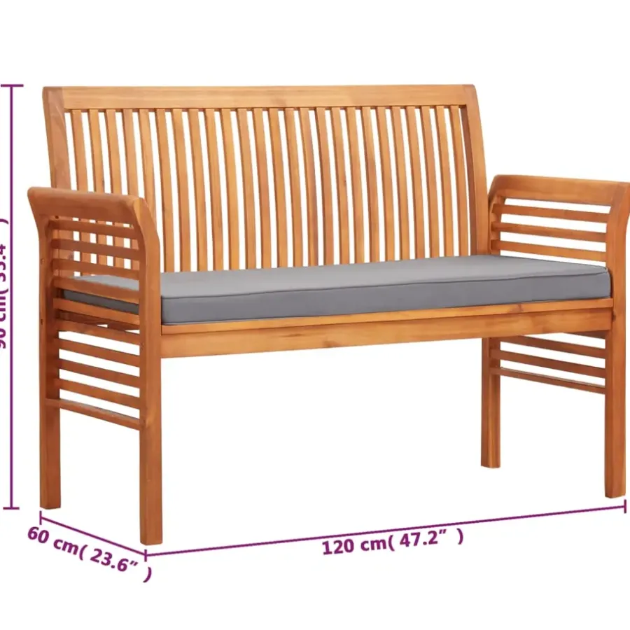 vidaXL - Tuinbank - Bruin - Hout - 120 cm