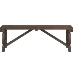 vidaXL - Tuinbank - Bruin - Hout - 115 cm