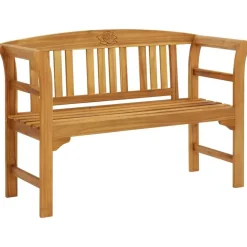 Tuinbanken-vidaXL - Tuinbank - Bruin - Acaciahout - 114 cm