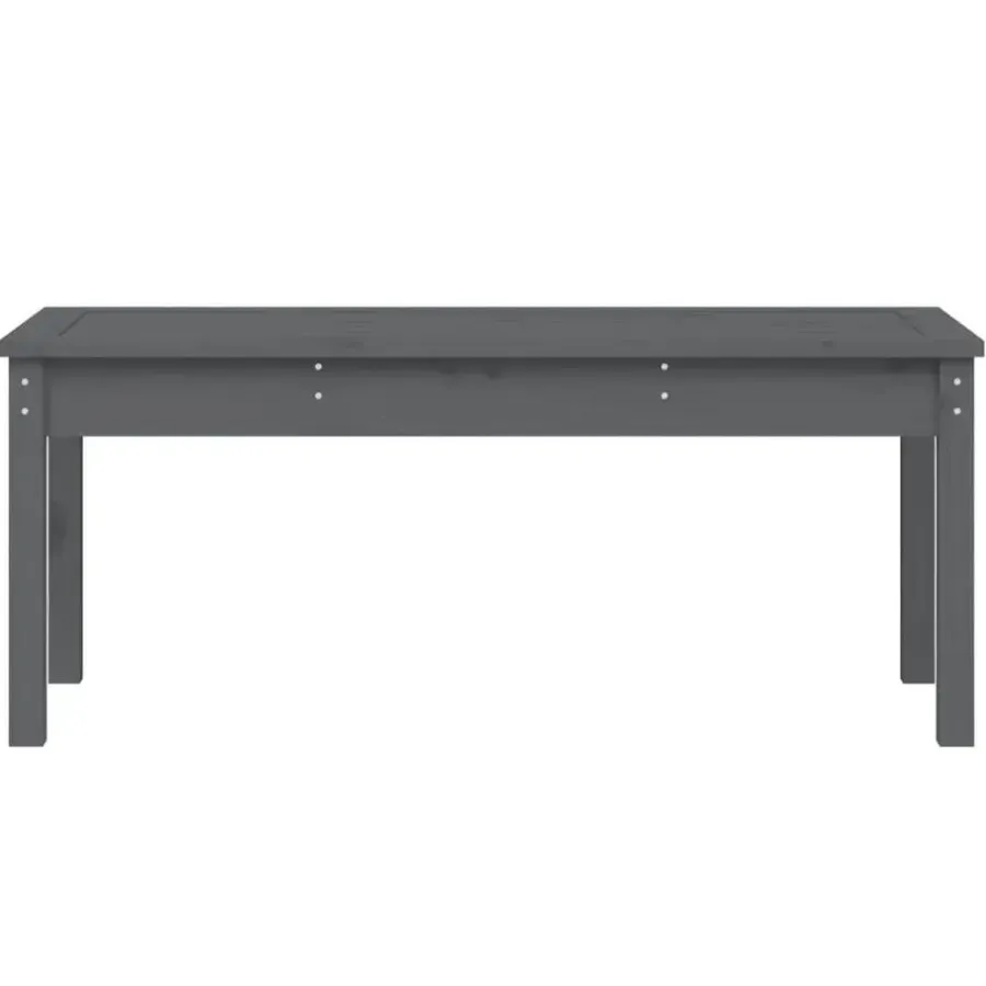 vidaXL - Tuinbank - Grijs - Massief grenenhout - 109x44x45 cm