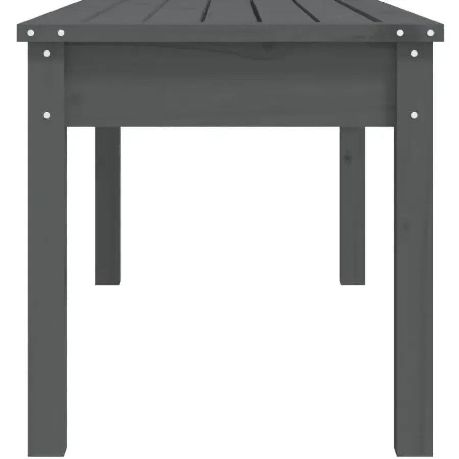 vidaXL - Tuinbank - Grijs - Massief grenenhout - 109x44x45 cm