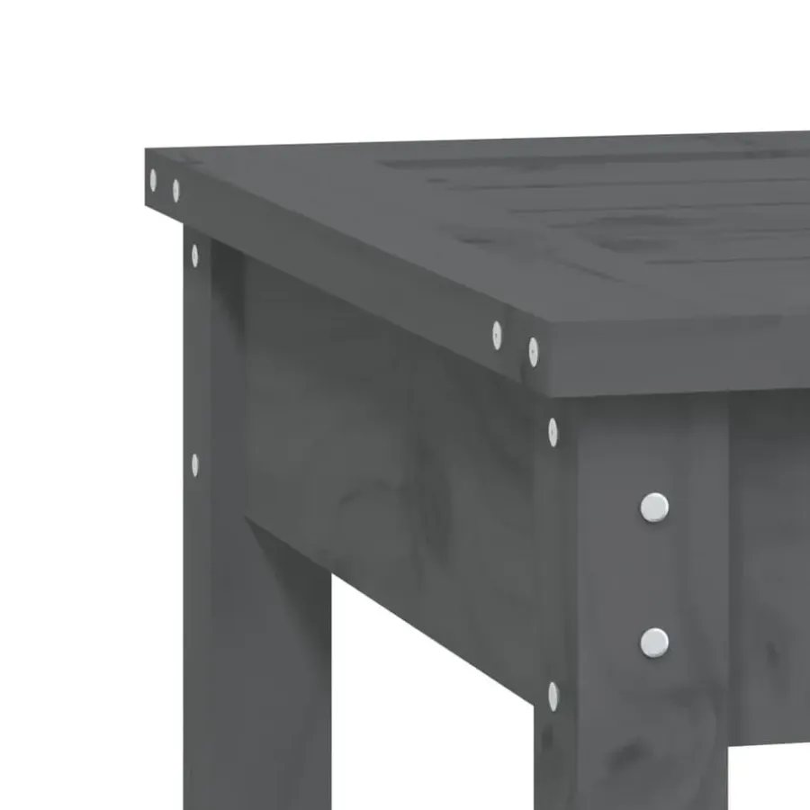 vidaXL - Tuinbank - Grijs - Massief grenenhout - 109x44x45 cm