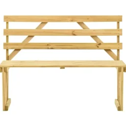 vidaXL - Tuinbank - Groen - Geïmpregneerd grenenhout - 120 cm