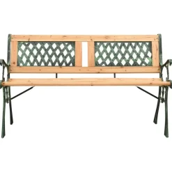 Tuinbanken-vidaXL - Tuinbank - Groen - Chinees vurenhout - 122 cm