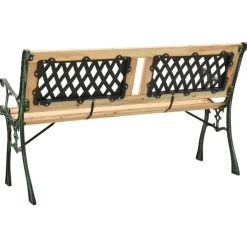 Tuinbanken-vidaXL - Tuinbank - Groen - Chinees vurenhout - 122 cm