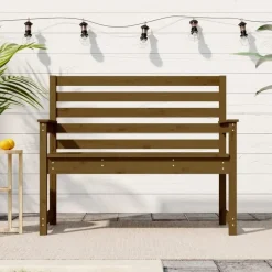vidaXL - Tuinbank - Honingbruin - Grenenhout - 109 x 48 x 91.5 cm