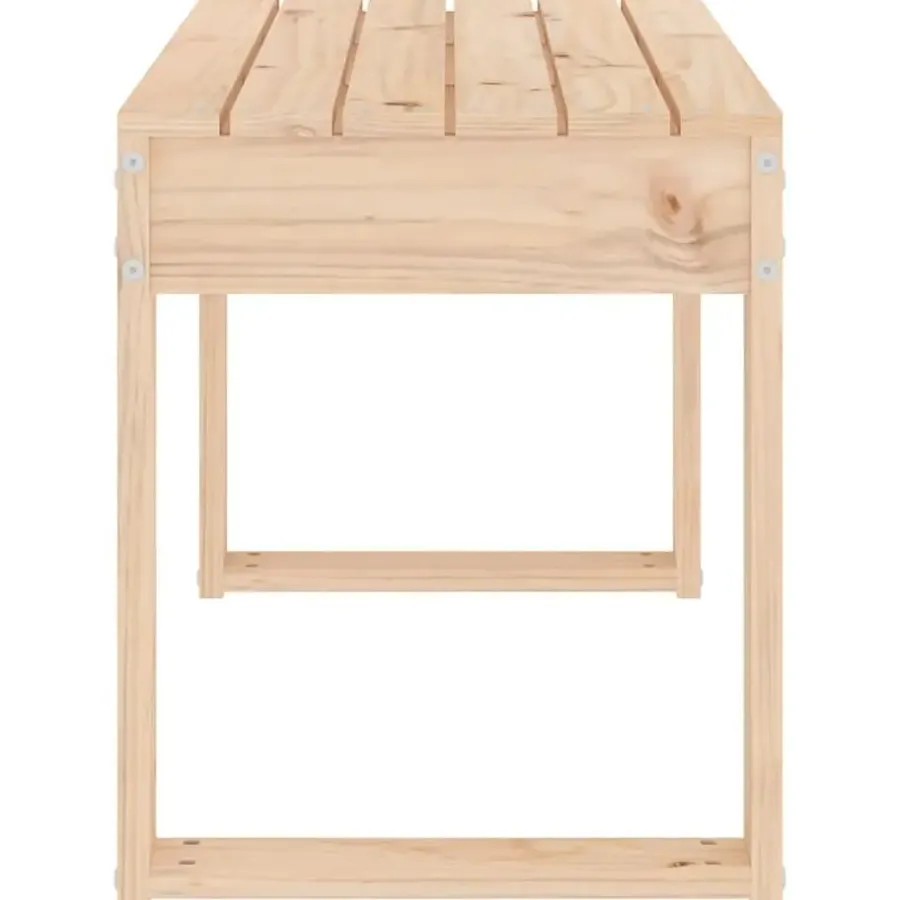 vidaXL - Tuinbank - Naturel - Massief grenenhout - 80x38x45 cm