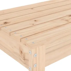 vidaXL - Tuinbank - Naturel - Massief grenenhout - 80x38x45 cm