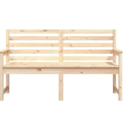 Tuinbanken-vidaXL - Tuinbank - Naturel - Massief grenenhout - 159.5x48x91.5 cm