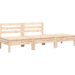 vidaXL - Tuinbank - Natuurlijk grenenhout - Grenenhout