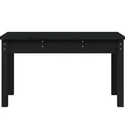 vidaXL - Tuinbank - Zwart - Massief grenenhout - 80x44x45 cm