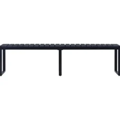 Tuinbanken-vidaXL - Tuinbank - Zwart - PS-plaat - 180 cm