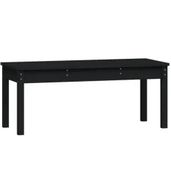 vidaXL - Tuinbank - Zwart - Grenenhout - 109 x 44 x 45 cm