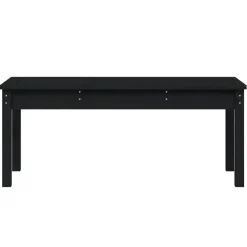 vidaXL - Tuinbank - Zwart - Grenenhout - 109 x 44 x 45 cm