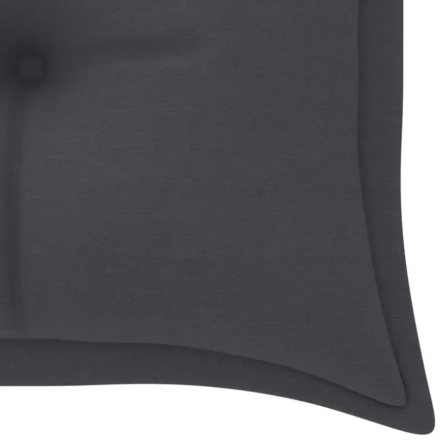 vidaXL - Tuinbank Batavia met antraciet kussen - Teakhout - 150x51.5x84 cm