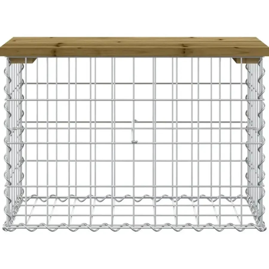 Tuinbanken-vidaXL - Tuinbank schanskorfontwerp - Geïmpregneerd grenenhout - 63x31.5x42 cm
