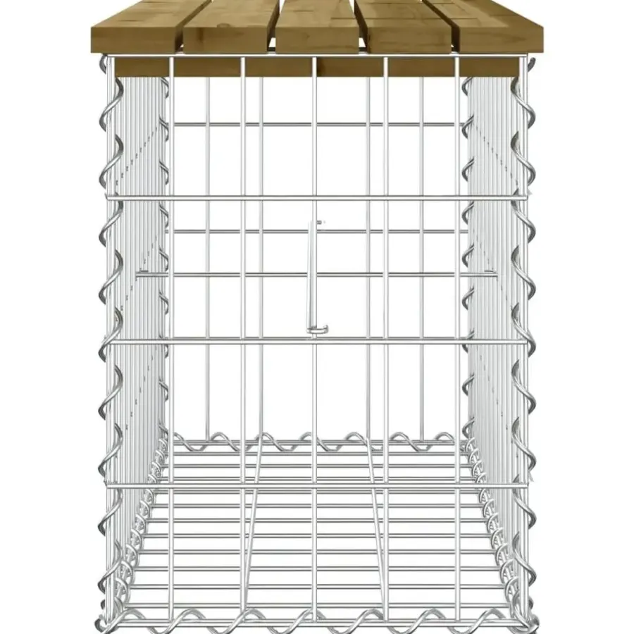 Tuinbanken-vidaXL - Tuinbank schanskorfontwerp - Geïmpregneerd grenenhout - 63x31.5x42 cm