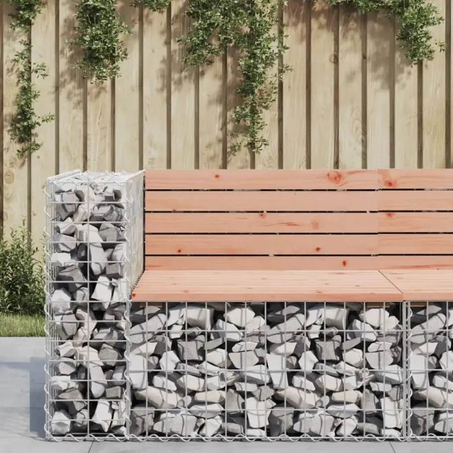 Tuinbanken-vidaXL - Tuinbank schanskorfontwerp - Massief douglashout - 92x71x65,5 cm