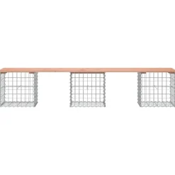 vidaXL - Tuinbank schanskorfontwerp - Massief douglashout - 203x44x42 cm