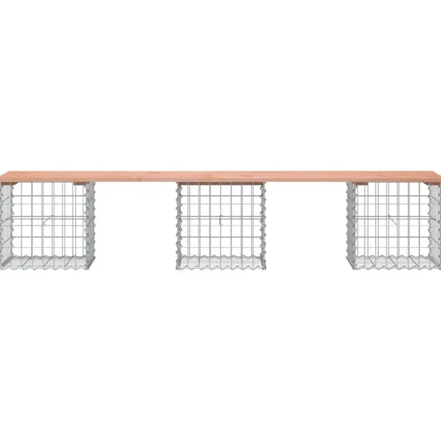 vidaXL - Tuinbank schanskorfontwerp - Massief douglashout - 203x44x42 cm