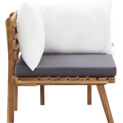 Loungesets-vidaXL - Tuinbank Set - Bruin - Acaciahout