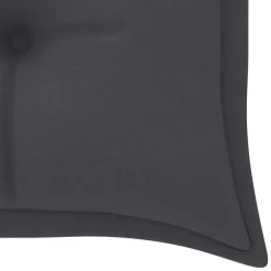 Tuinbanken-vidaXL - Tuinbank stapelbaar met antraciet kussen - Teakhout - 159x57.5x90 cm