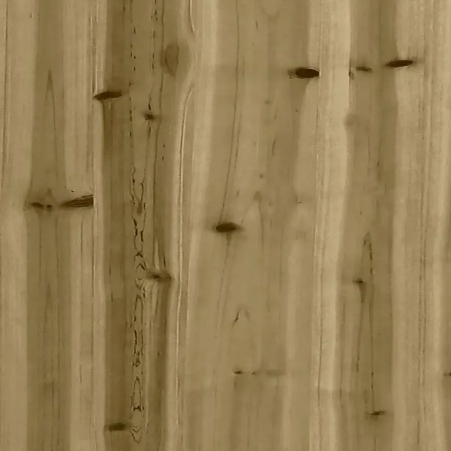 vidaXL - Tuinbank 2-zits - Bruin - Hout - Met kussens en voetenbank