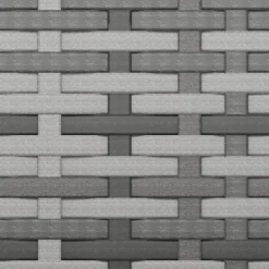 vidaXL - Tuinbank 3-zits - Grijs - Poly rattan - Met kussens