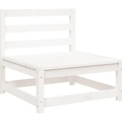 Loungeset Elementen-vidaXL - Tuinbank zonder armleuningen - Wit - Grenenhout - 70x70 67 cm