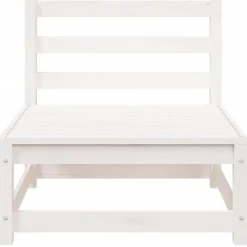 Loungeset Elementen-vidaXL - Tuinbank zonder armleuningen - Wit - Grenenhout - 70x70 67 cm