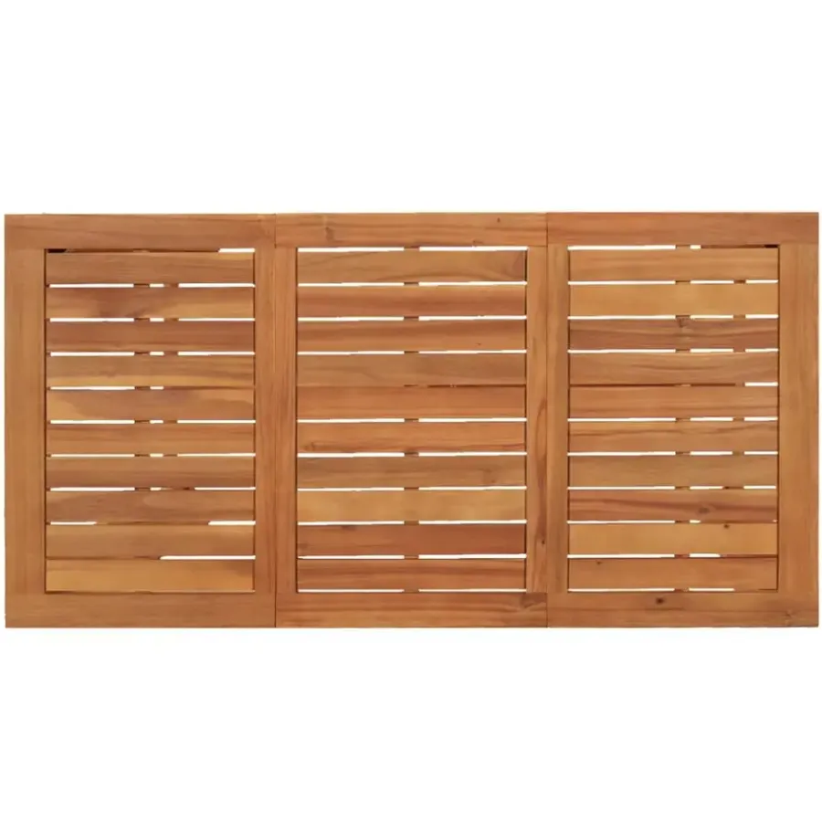 vidaXL - Tuinbartafel - Bruin - Massief acaciahout - 120 x 60 x 105 cm
