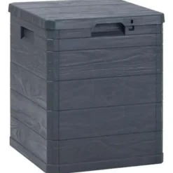 vidaXL - Tuinbox - Antraciet - Kunststof