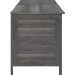 Kussenboxen-vidaXL - Tuinbox - Antraciet - Bewerkt hout