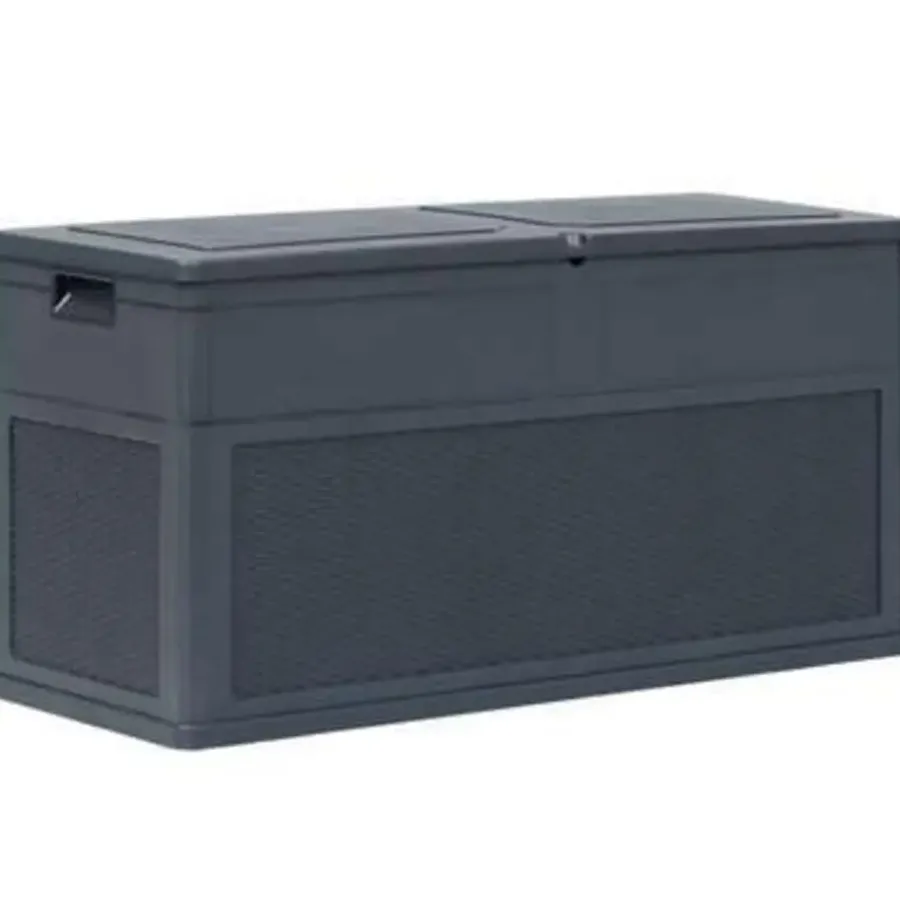 Kussenboxen-vidaXL - Tuinbox - Antraciet - Kunststof