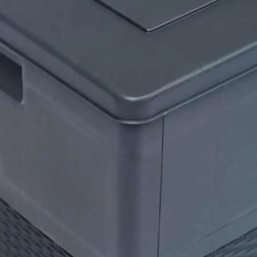 Kussenboxen-vidaXL - Tuinbox - Antraciet - Kunststof