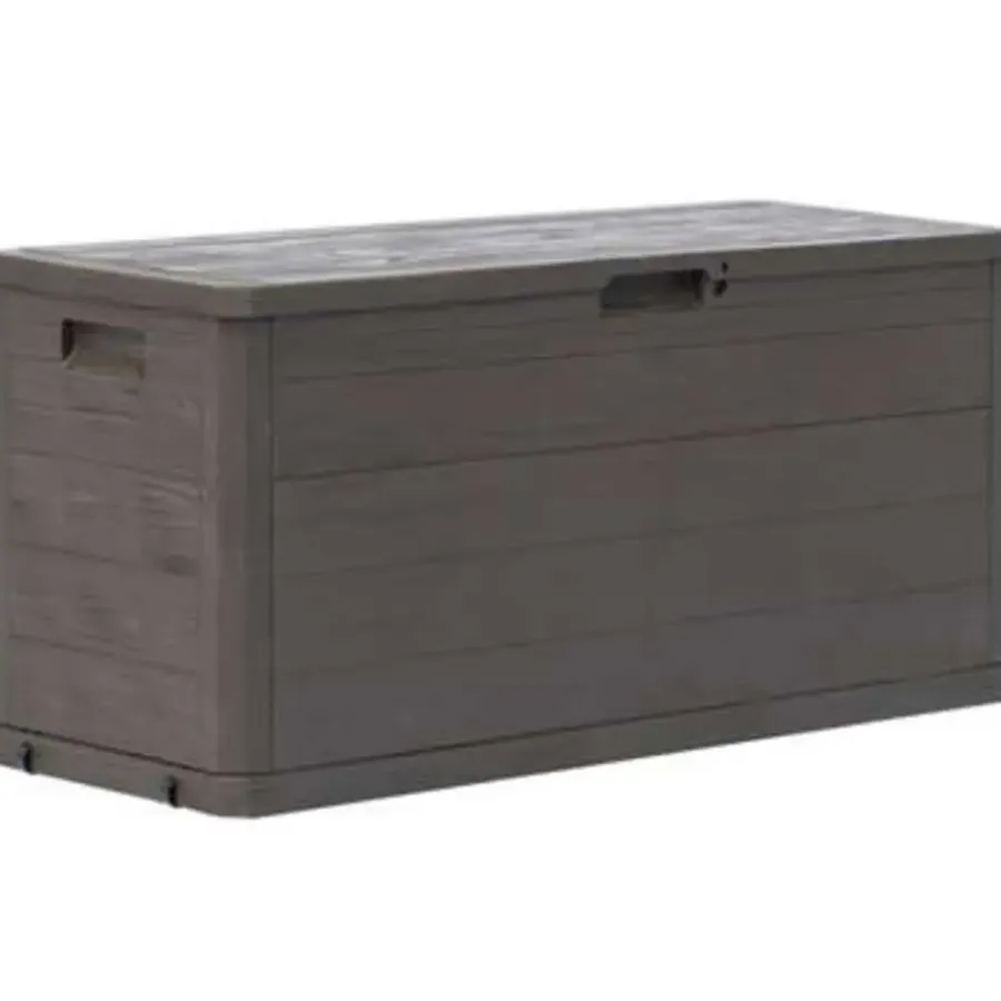 Kussenboxen-vidaXL - Tuinbox - Bruin - Kunststof