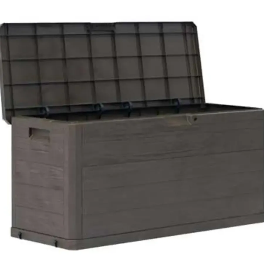 Kussenboxen-vidaXL - Tuinbox - Bruin - Kunststof