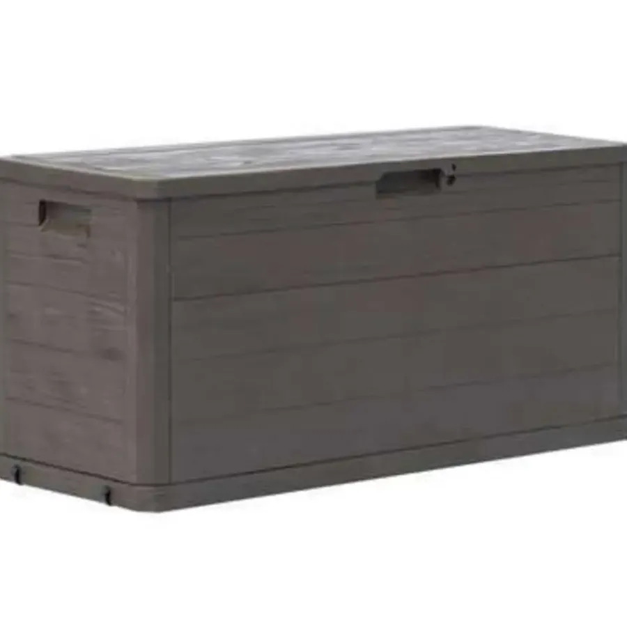 Kussenboxen-vidaXL - Tuinbox - Bruin - Kunststof