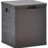 Kussenboxen-vidaXL - Tuinbox - Bruin - Kunststof